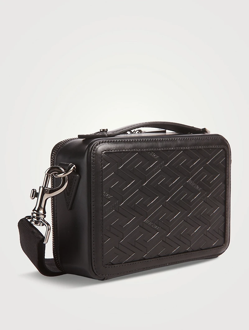 La Greca Leather Small Messenger Bag