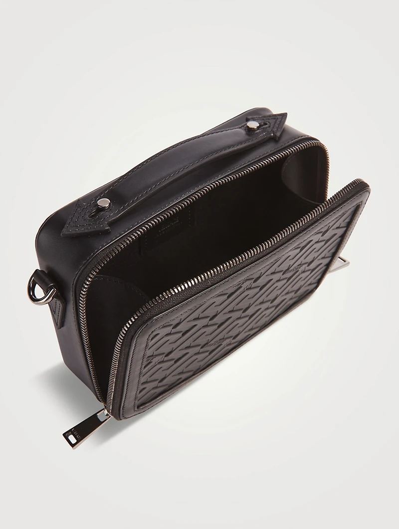 La Greca Leather Small Messenger Bag