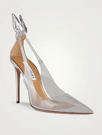Bow Tie Plexi And Leather Pumps