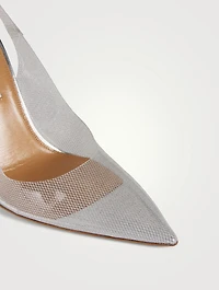 Bow Tie Plexi And Leather Pumps