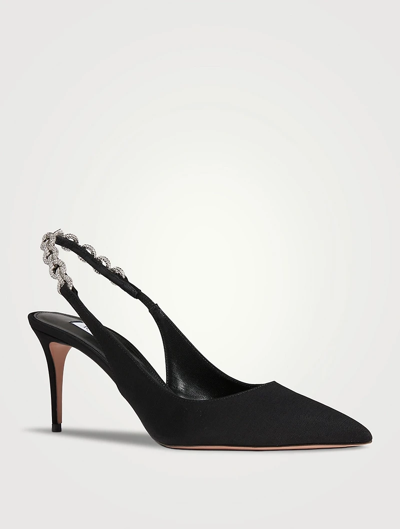 Love Link Leather Slingback Pumps