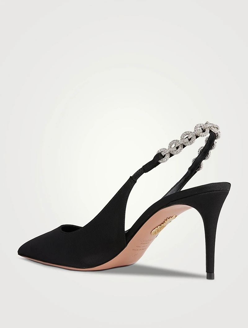 Love Link Leather Slingback Pumps