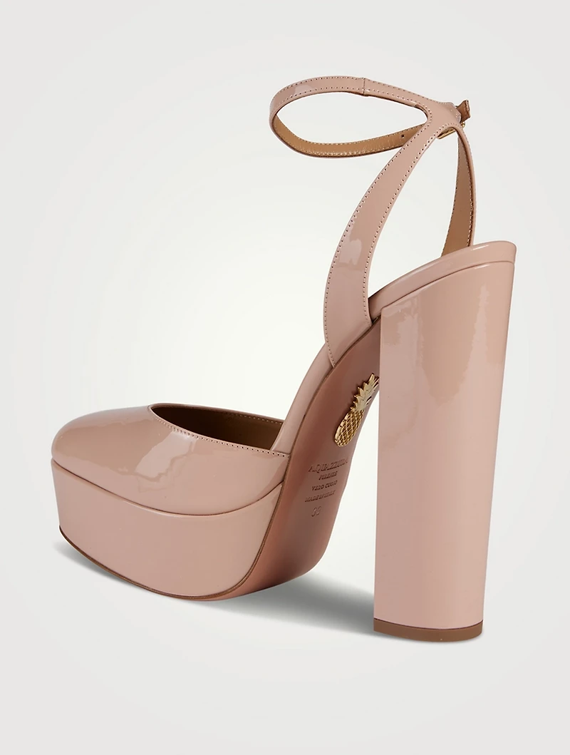 So High Patent Leather Platform Pumps