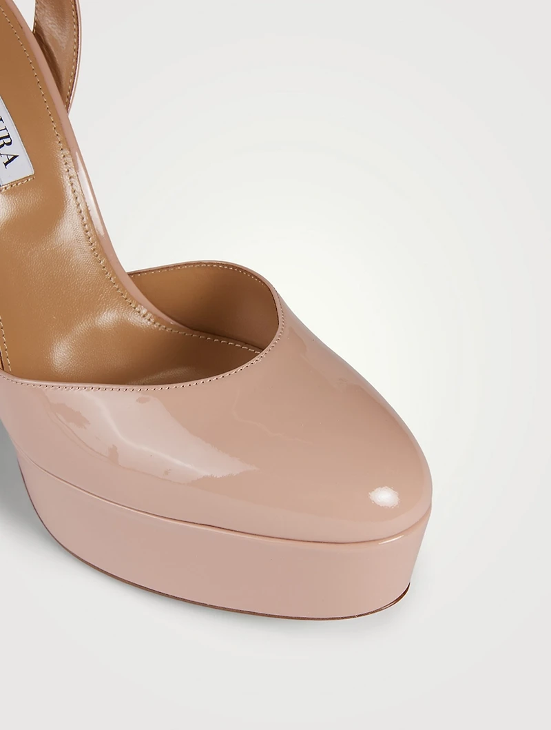 So High Patent Leather Platform Pumps