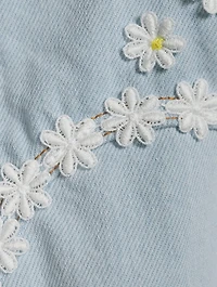 Cut-Out Arch Denim Jacket