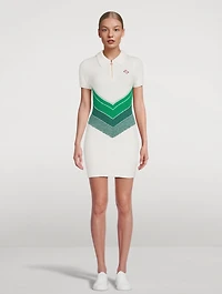 Bouclé Knit Polo Dress