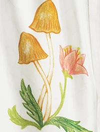 L'Arche Fleurie Silk Shorts