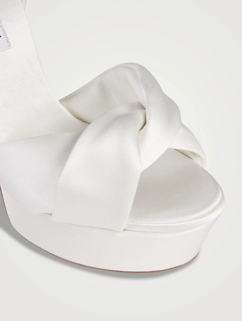 Olie Silk Platform Sandals