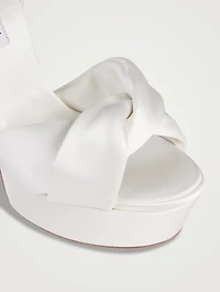 Olie Silk Platform Sandals