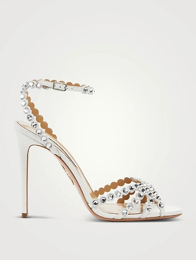 Tequila Embellished Leather Sandals