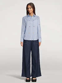 Kenzo Pixel Shirt Stripe Print