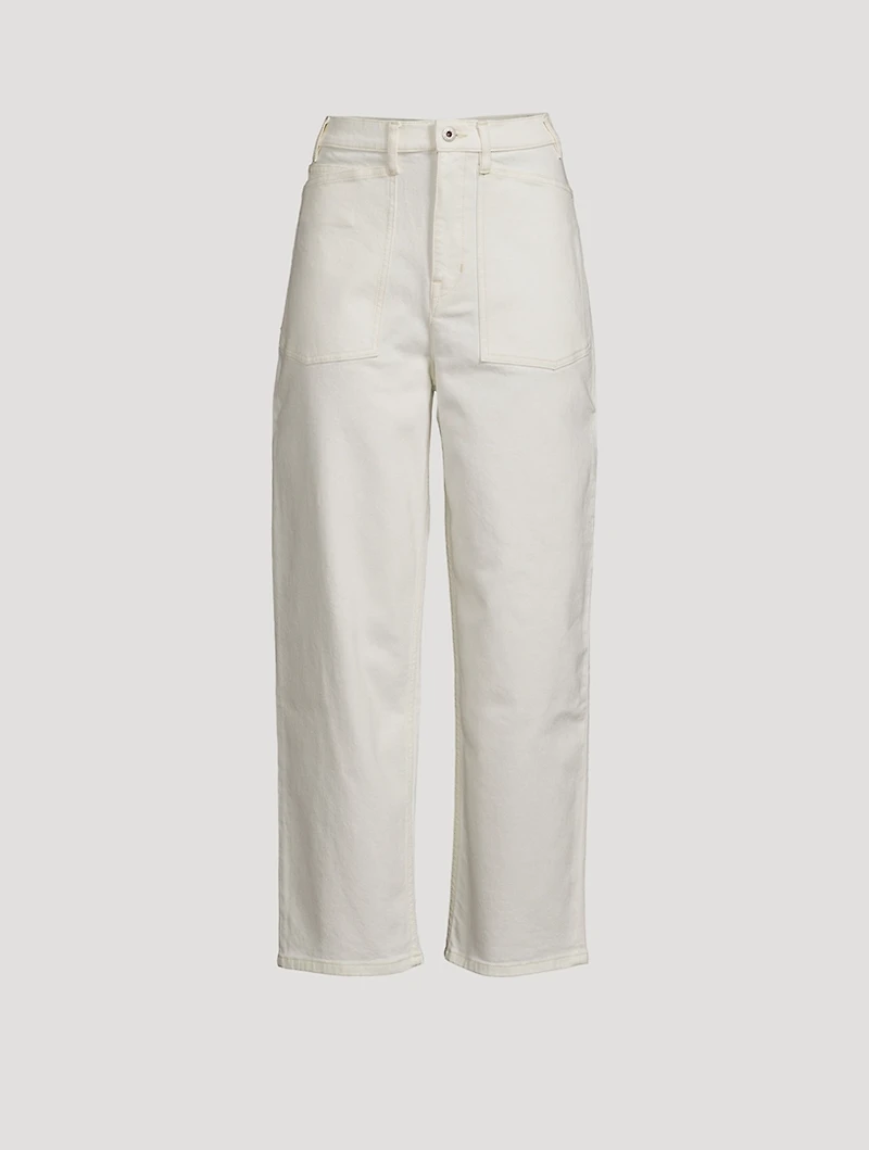 Tapered-Leg Jeans