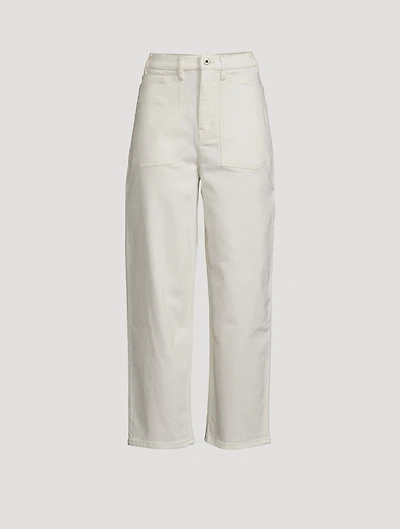 Tapered-Leg Jeans