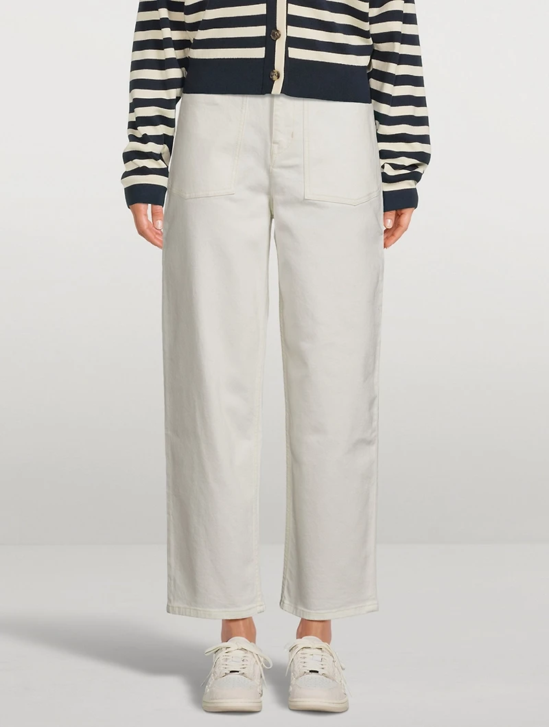 Tapered-Leg Jeans