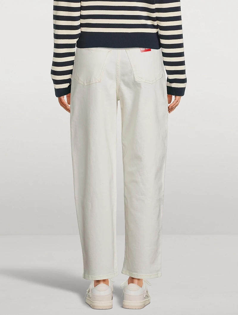 Tapered-Leg Jeans