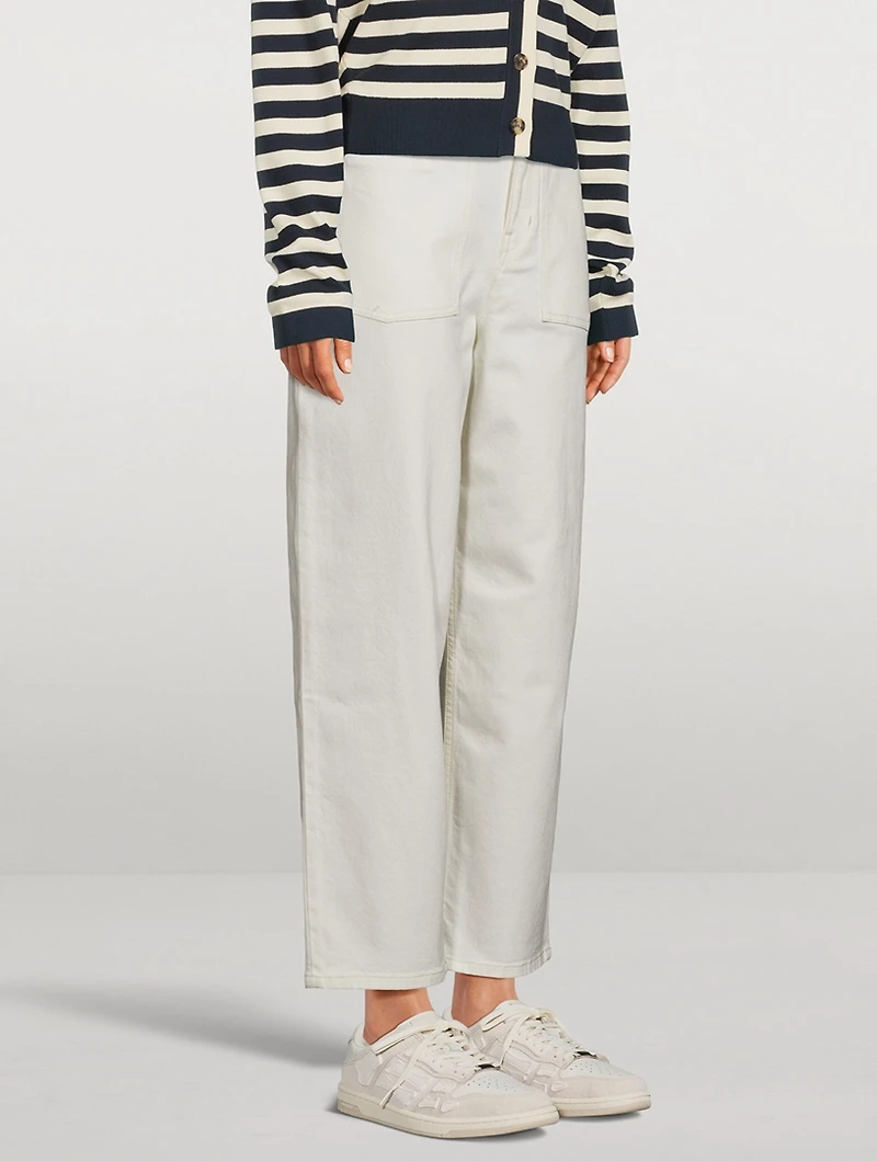 Tapered-Leg Jeans