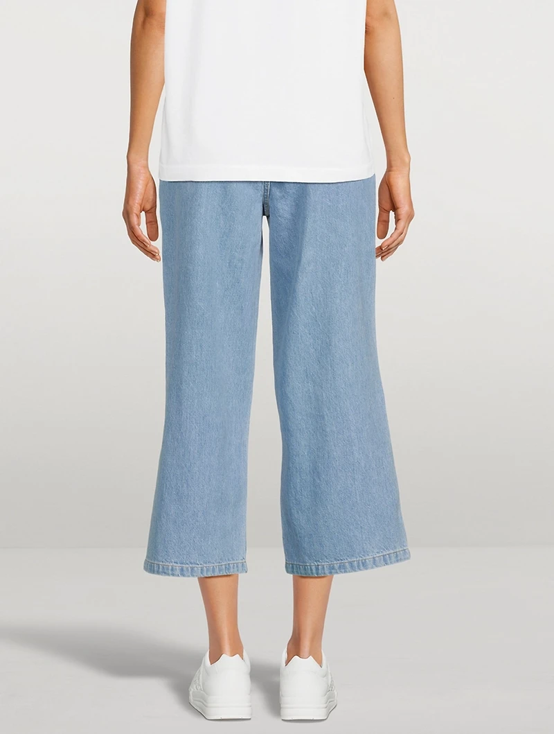 Sumire Cropped Wide-Leg Jeans