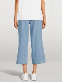 Sumire Cropped Wide-Leg Jeans