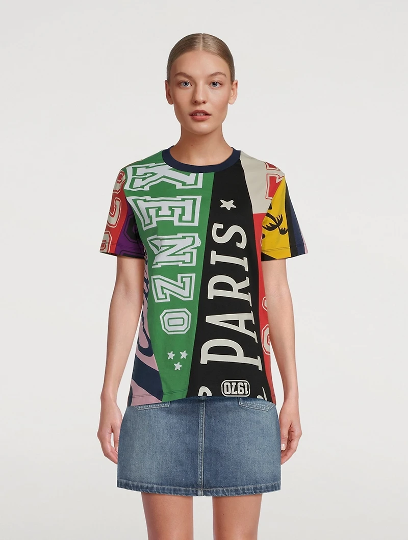 T-Shirt Kenzo Flag Print