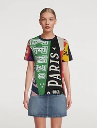 T-Shirt Kenzo Flag Print