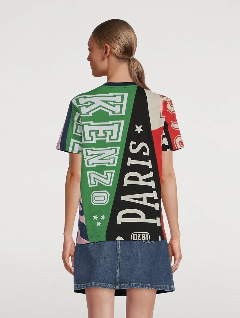 T-Shirt Kenzo Flag Print