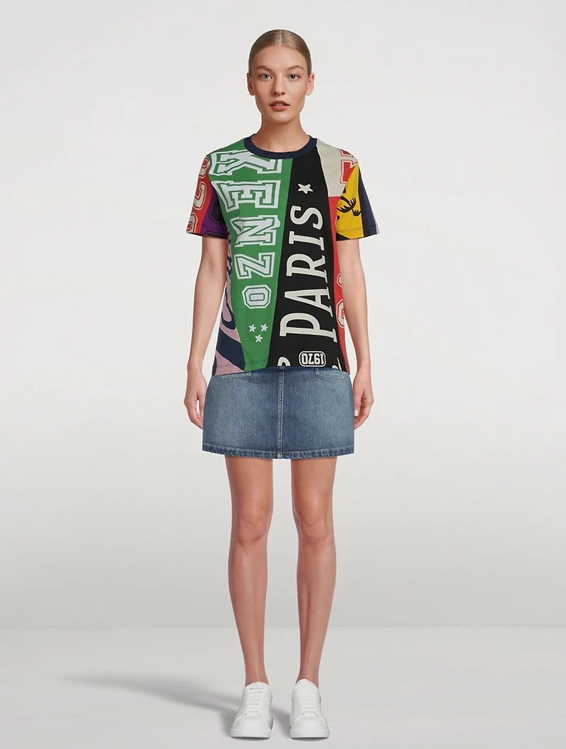 T-Shirt Kenzo Flag Print