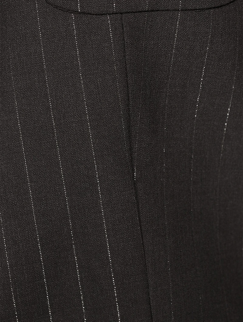 Fitted Blazer Stripe Print