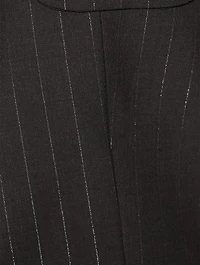 Fitted Blazer Stripe Print