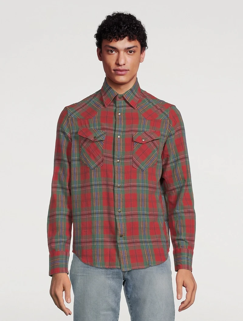 GANT x Wrangler Plaid Western Shirt