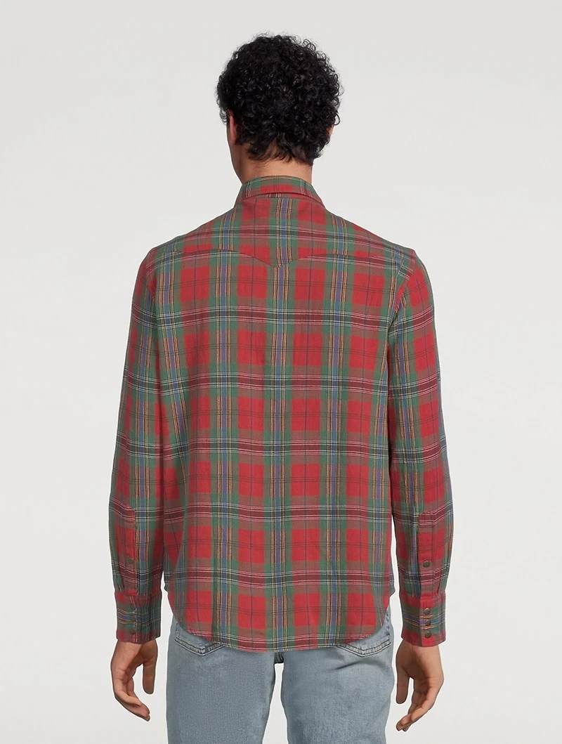 GANT x Wrangler Plaid Western Shirt
