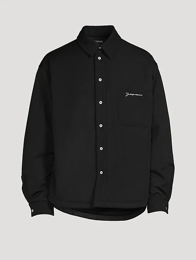 La Chemise Boulanger Wool Padded Overshirt