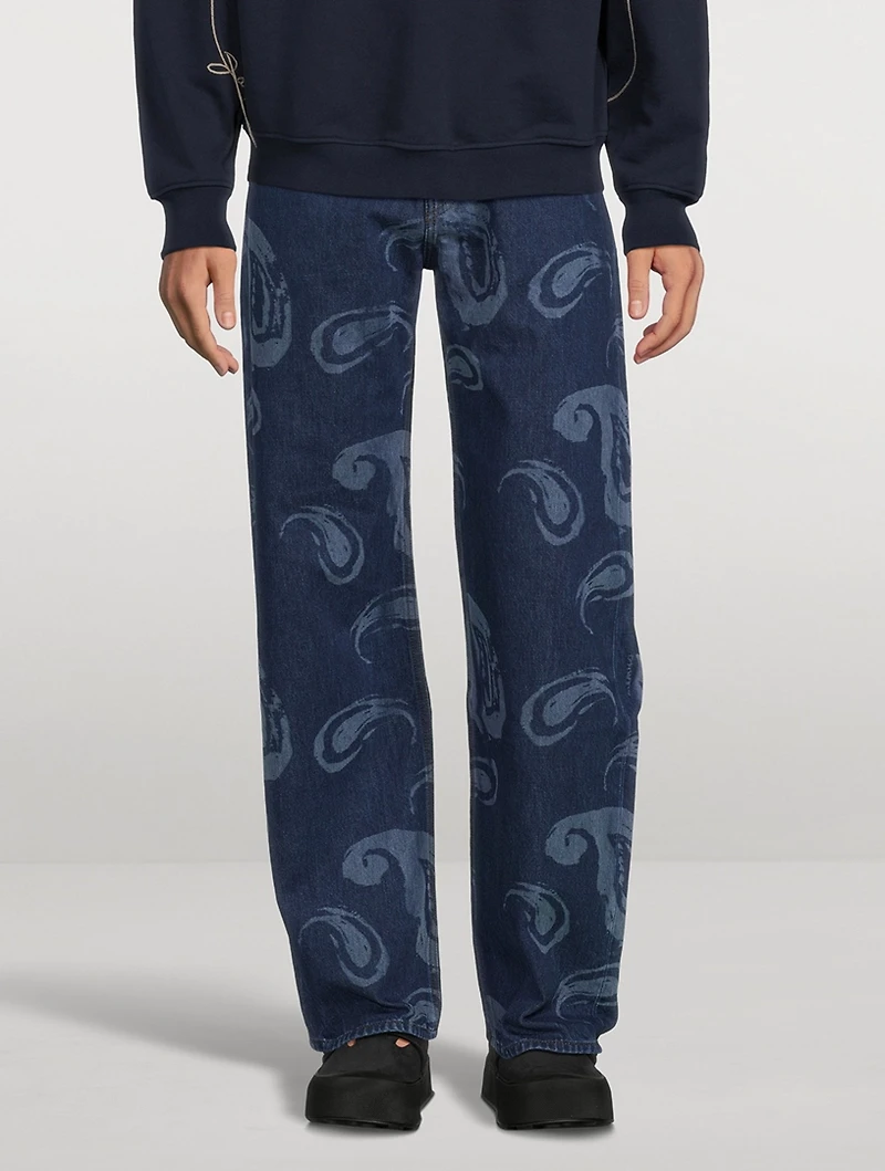 Le De-Nimes Suno Straight-Leg Jeans