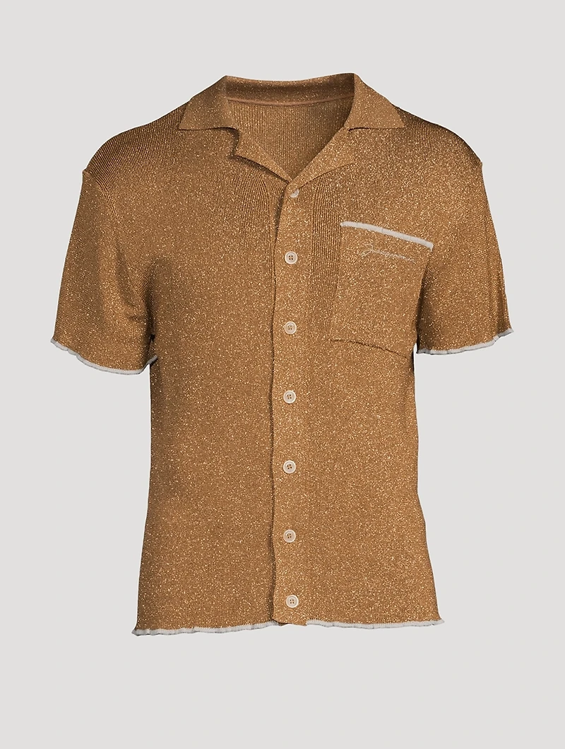 La Maille Prata Sparkle Knit Shirt