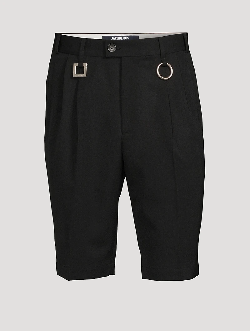 Le Short Rond Carre Wool Shorts