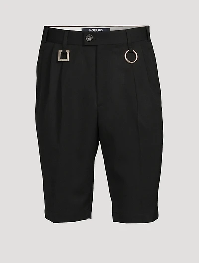 Le Short Rond Carre Wool Shorts