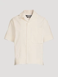 La Chemise Artichaut Cotton Frayed Shirt