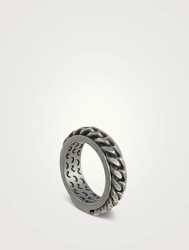 Lash Silver Chain Ring