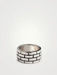 Murales Silver Wide Band Ring