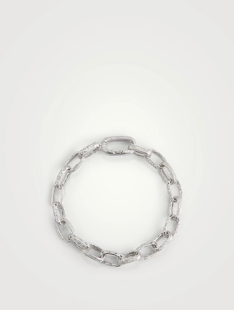 Warrior Sterling Silver Link Bracelet