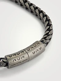 Ulysses Oxidized Silver Single Wrap Chain Bracelet