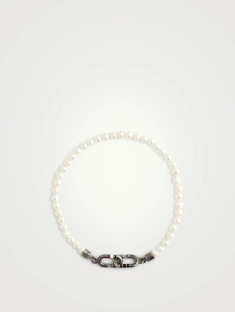 The Link Mini Pearls Beaded Eternity Bracelet