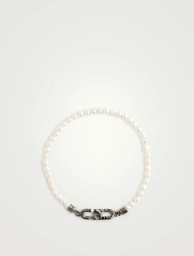 The Link Mini Pearls Beaded Eternity Bracelet
