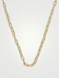 Ulysses 18K Gold Vermeil Silver Crafted Chain Necklace