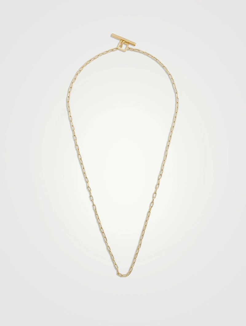 Ulysses 18K Gold Vermeil Silver Crafted Chain Necklace