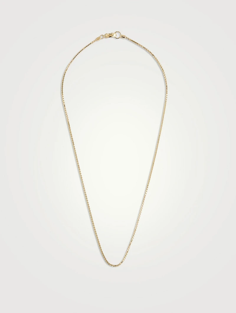 Ulysses Faceted 18K Yellow Gold Vermeil Silver Necklace
