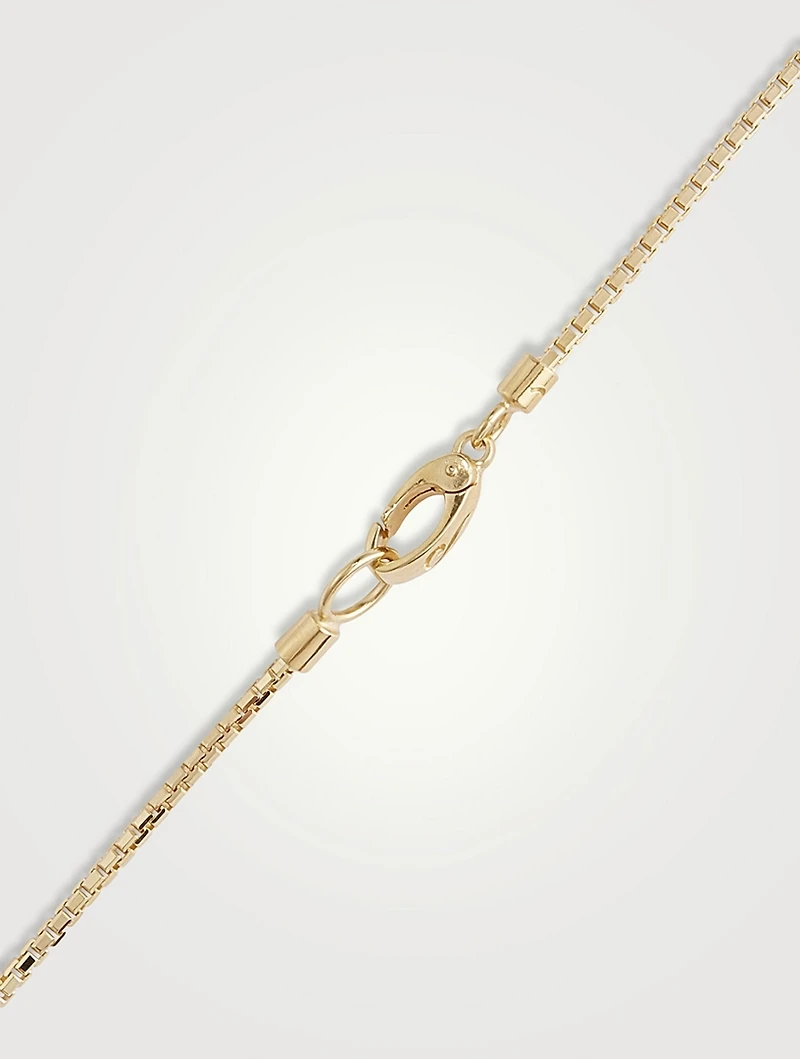 Ulysses Faceted 18K Yellow Gold Vermeil Silver Necklace