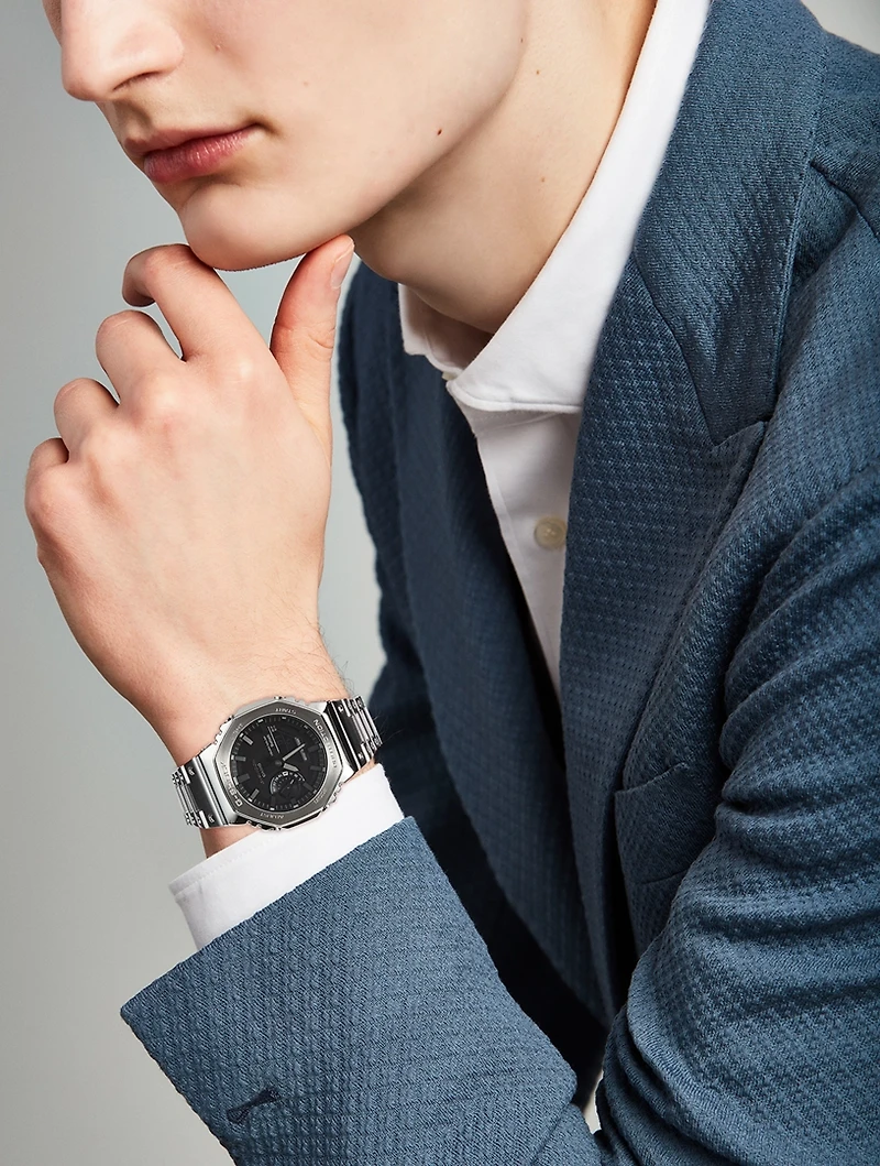 Full Metal 2100 Series Stainless Steel Bracelet Watch