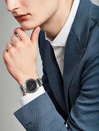 Full Metal 2100 Series Stainless Steel Bracelet Watch