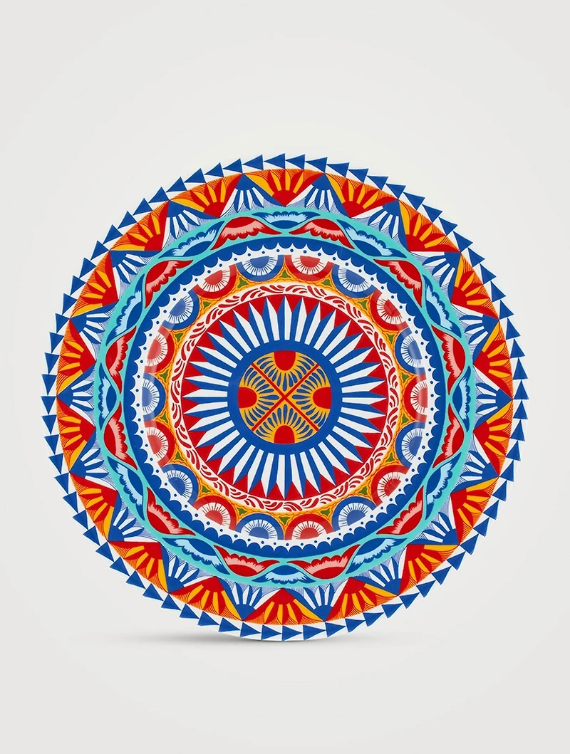 Carretto Red Fine Porcelain Charger Plate