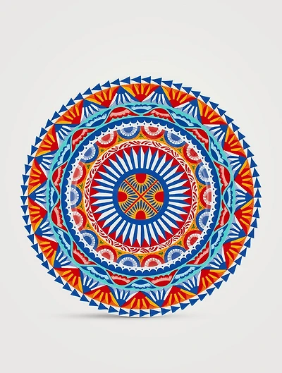 Carretto Red Fine Porcelain Charger Plate